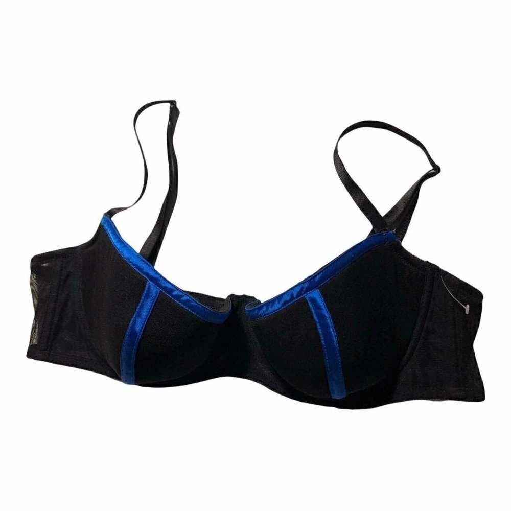 #3466-3 Fredericks of Hollywood Sz XL Black Underwire Bra